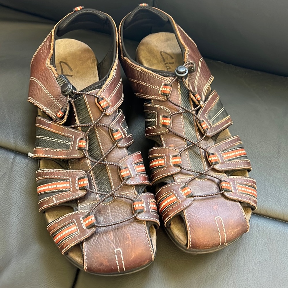 Size 13 Clark’s Men’s Brown Sandals